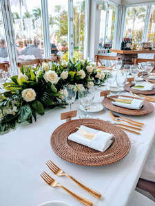 Platos Desechables de Fibra de Junco Tejida, Sostenibles, Decoración de Mesa Minimalista, Diseño de Plantas, Wintop OEM, Gran Venta, Novedades - Product Image 5