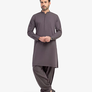 Shalwar Kameez Premium pour Hommes Pakistanais, Robe Traditionnelle Musulmane pour Mariage, Eid, Jumma, Port Quotidien, Casual, Marque Personnalisée - Product Image 1