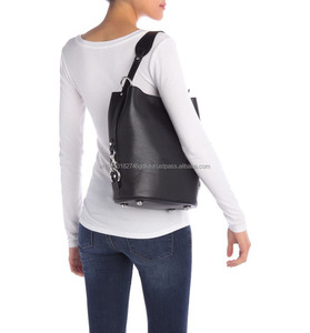 Precio al por mayor personalizado negro Vintage señoras genuino Crazy Horse cuero bolso de mano duradero axila correa de hombro portátil - Product Image 5