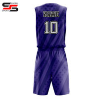Oferta: Conjunto de Uniforme de Baloncesto Personalizable, Económico, Transpirable, 100% Poliéster, Unisex, al Mejor Precio, Nuevo Diseño
