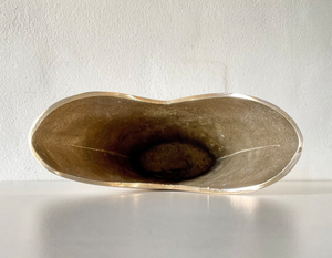 Jarrón Alto de Aluminio y Latón de Lujo Moderno, Fundido en Oro, Hecho a Mano, para Decoración del Hogar, Restaurante u Hotel - Product Image 6