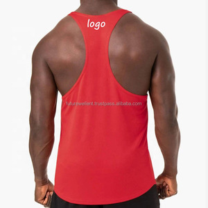 Camisetas sin mangas lisas ajustadas con logotipo de calidad Premium para hombres 2025 nuevo estilo de ropa de calle camiseta sin mangas de Color personalizado para hombres - Product Image 4