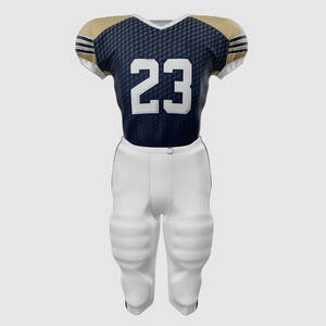 ชุดกีฬาอเมริกันฟุตบอลมีกระดุมระบายอากาศออกแบบได้ตามต้องการสำหรับผู้ชายและเยาวชน - Product Image 4