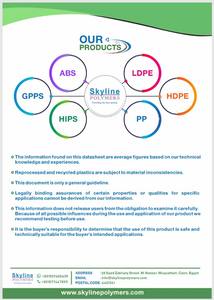 Polyéthylène haute densité (HDPE) recyclé de qualité alimentaire et pour films, matière première vierge pour le moulage, les fibres et les applications d'emballage - Product Image 4