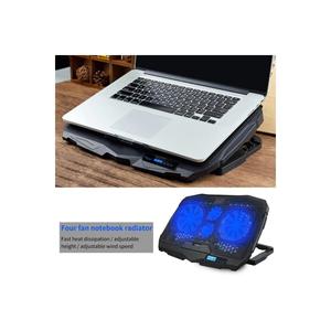 Notebook Koeler S18 Verstelbare 4 Fan Laptop Koeler Met Led Licht Laptop Standaard