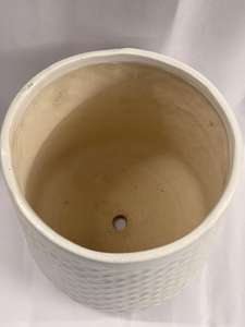 Maceta de Cerámica Ecológica Hecha a Mano con Acabado Texturizado Minimalista Moderno, con Orificio de Drenaje para Jardín Interior Grande - Product Image 6