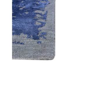 Alfombra de Lana y Seda de Bambú Anudada a Mano Kavi Azul, Colección Teoría del Caos-Esk-316, Alfombra Abstracta para Sala de Estar, Rectangular de 10 mm para Pasillo - Product Image 4