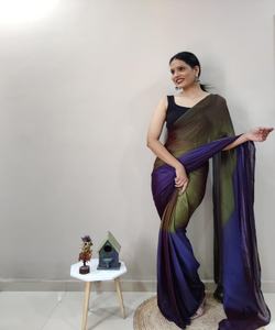 Saree en soie de coton avec chemisier en gros à bas prix Vêtements de festival les plus choisis pour les femmes indiennes et pakistanaises Surat - Product Image 4