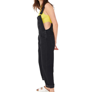 Peto de mezclilla de tacto suave para mujer más vendido, peto hecho en fábrica con servicio OEM, monos en general, diseño de talla grande - Product Image 4