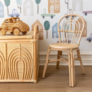 Chaise en rotin pour bébés, enfants, tout-petits, chaises de cuisine durables, décoration de salle à manger - Product Image 6