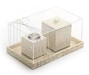 หัวเผาธูปสไตล์ตุรกีดีไซน์เนอร์สร้อยคอไข่มุกทำด้วยมือสีเขียวแบบอินเดีย - Product Image 2