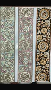 Rubans et dentelles en organza de soie écologiques personnalisés, brodés à la machine, couleurs brillantes et vibrantes, pour robes de mariée, largeur de 1,5 pouce - Product Image 6