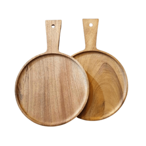 Bandeja de madera de gran calidad con forma de hoja, venta al por mayor, placas de madera tallada con logotipo de lujo personalizado, Bandejas para servir - Product Image 3