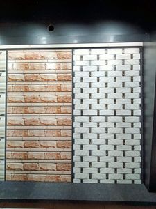 กระเบื้องบุผนังเซรามิกระดับสูงภายนอกเคลือบด้าน 30*60 ซม. ตกแต่งแสงสีเข้มผสมความหนา 9 มม. เอฟเฟกต์ 3 มิติผลิตในอินเดีย - Product Image 6