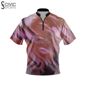 Wholesale Oem Sublimation Quick Dry Jersey <b>Bowling</b> logo Custom Men's <b>Bowling</b> Shirts for Team Club - Product Image 1