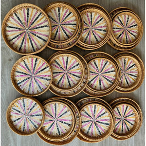 Handwoven Rattan <b>Tray</b> For Dining Room <b>Decoration</b> And Food Serving Vietnam - Product Image 6