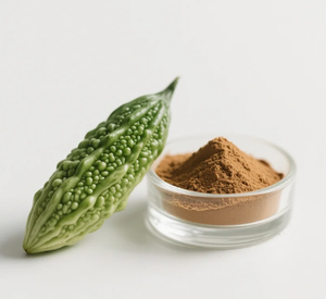Poudre d'extrait de melon amer de qualité alimentaire 10% saponines 10:1 20:1 supplément à base de plantes de Momordica Charantia L emballé dans un tambour - Product Image 4