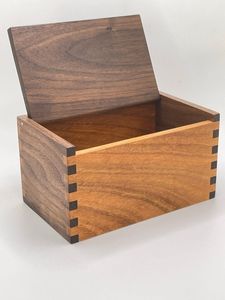 DECORACIÓN ARTESANÍA caja de madera tradicional alta única caja de regalo de madera caja deslizante de madera para joyería - Product Image 3