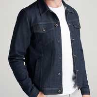 Veste en jean d'hiver pour homme, streetwear, décontractée, à porter au quotidien, offrant un confort optimal, coupe régulière, douce, durable, 100% coton, pour l'extérieur, au quotidien