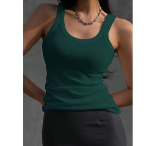 เสื้อกล้ามคอกลมผ้าฝ้ายสำหรับผู้หญิงเสื้อกั๊กลายคลาสสิกเสื้อถักแบบทางการปักลาย - Product Image 6