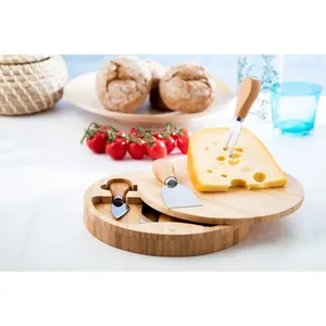 Tabla de Quesos de Bambú Ecológica Abbamar, Utensilios Premium para Queso - Product Image 2