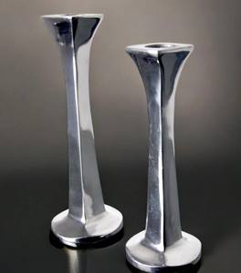 Candelabros de aluminio con forma cónica modernos y elegantes hechos a mano para el hogar, Hotel, boda, centro de mesa, exhibición decorativa - Product Image 4