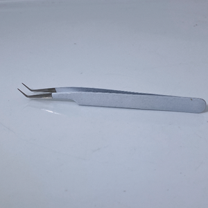 Pinzas para pestañas postizas Acero inoxidable Calidad fina Recto y curvado Top Lash Tweezes Suministros de extensión de pestañas - Product Image 5