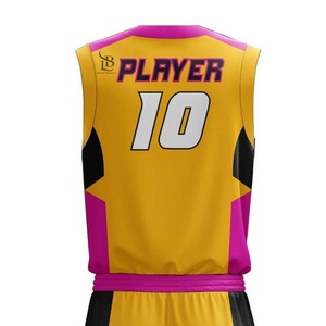 ชุดกีฬาบาสเกตบอลผู้ชายคุณภาพดีที่สุด รับสกรีนโลโก้ แห้งเร็ว ดีไซน์ใหม่ ราคาถูก พิมพ์ลายแบบซับลิเมชั่น - Product Image 6