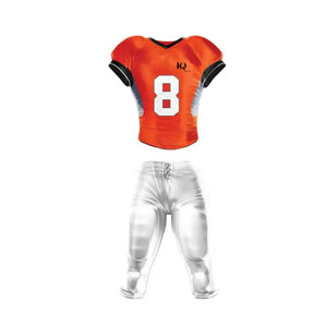 Uniforme de football américain de qualité supérieure en tissu polyester doux, idéal pour l'entraînement intensif et le confort le jour du match - Product Image 1