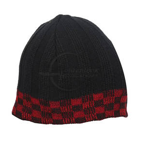 Gorro de invierno con logotipo personalizado, gorro de punto cálido acrílico 100% teñido liso, gorro de invierno con logotipo personalizable - Product Image 3