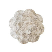 Nouveau design 2026 – Set de table festonné en nacre et coquille de Capiz pour centres de table de mariage et décorations de table au Vietnam