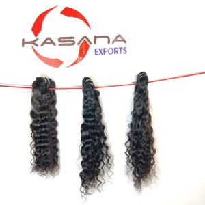 Non traité Remy vague profonde tressé femmes indiennes vierge cuticule aligné noir naturel Extensions de cheveux humains 100g en gros - Product Image 5