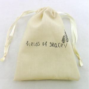 Bolsa de regalo con cordón de cinta de tela de algodón, bolsa de muselina de algodón al por mayor, bolsa promocional con cordón de algodón - Product Image 6