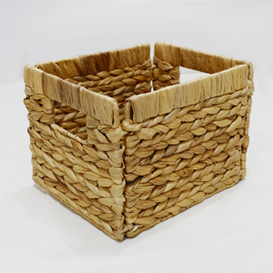 Artex Dong Thap Handmade Eco-Friendly <b>Foldable</b> Storage <b>Basket</b> with Handles Water Hyacinth Wicker for Organizing on Shelves - Product Image 2