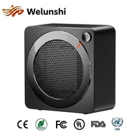 Chauffage d'appoint électrique compact et portable WLS-2103 OEM avec anneau chromé, chauffage personnel de bureau pour la maison