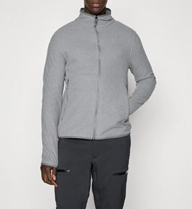 Men Custom Logo Zip Windbreaker <b>Jacket</b> Canvas Plain Dyed Winter Lightweight Stand Collar Hoodie Breathable Comfortable Casual - Product Image 1