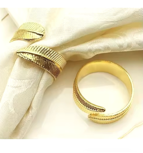 Servilleteros decorativos de forma atractiva para bodas y eventos, anillos hechos a mano, servilleteros decorativos de estilo clásico de alta exigencia - Product Image 5