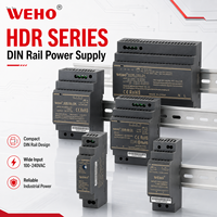 WeHo NDR EDR HDR MDR DR 60W 75W 120W 240W AC DC 12V 24V 48V Catu Daya Switching Industri yang Dapat Disesuaikan untuk Rel Din