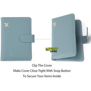 Nouveaux produits Porte-passeport en cuir vierge à sublimation personnalisée - Product Image 5