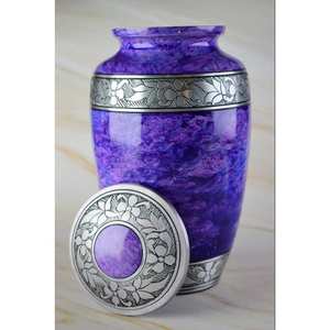 Urne funéraire en laiton pour cendres humaines pot funéraire fait à la main pour animaux de compagnie mémorial de qualité d'exportation indienne - Product Image 3