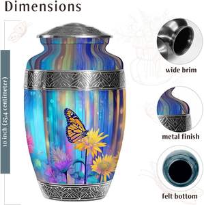 โกศฌฌาปนกิจศพผีเสื้อสำหรับขี้เถ้าของมนุษย์โกศสำหรับขี้เถ้าของมนุษย์ขนาดใหญ่ - Product Image 5