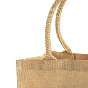 <b>Medium</b> Jute <b>Bag</b> TJ288 Durable Rope Handle Eco-Friendly Canvas Polyester Featuring Leopard Letter Screen for Advertising Gift Use - Product Image 5