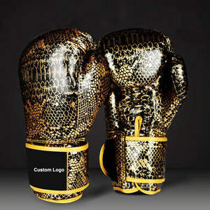 Gants de boxe MMA Sanda en cuir de vache avec moulage de la main à 5 couches, gants d'entraînement respirants - Product Image 4