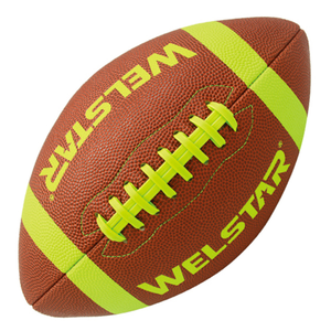 Ballon de football américain professionnel de rugby taille 9 en cuir avec logo personnalisé - Product Image 5