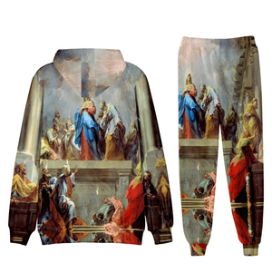 Sudadera con Capucha de Invierno para Hombre, Personalizada, de Algodón Grueso, con Forro Polar 3D, Diseño Sólido, de Secado Rápido, Transpirable, con Pedrería - Product Image 5