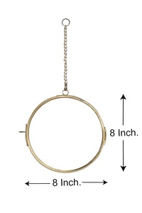 Chic Round Hanging Photo <b>Frame</b> Minimalist Metal Design Ideal <b>for</b> Wall Decor <b>Living</b> <b>Room</b> Bedroom Office or Special Gifts - Product Image 3