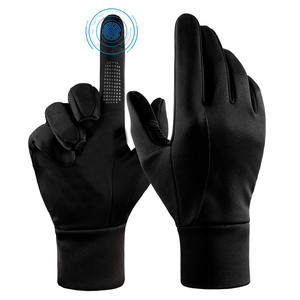 Gants de course personnalisés en tissu polyester et élasthanne, unis, luxueux, respirants, avec logo imprimé sur mesure - Product Image 1