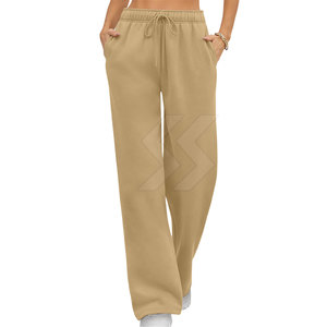 Uso al aire libre Ligero Mujeres Flare Pantalones de chándal Ropa de entrenamiento 100% Algodón Flare Pantalones de chándal Venta caliente - Product Image 2
