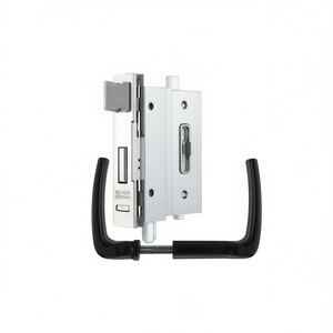 Universal 79BK DIN Mortise Lock with Lever Handle Escutcheon BEVER Backset 60mm Left/Right BB for <b>Blinds</b> Shades & Shutters - Product Image 3