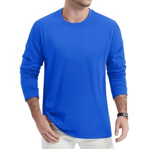 เสื้อยืดแขนยาวสำหรับผู้ชายเสื้อคอกลมระบายอากาศแขนยาวทรงสลิมฟิตเสื้อแฟชั่น - Product Image 5